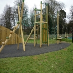 Bonded Rubber Bark for Play Areas in Shropshire 6