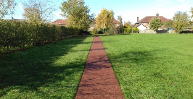 Schools Daily Mile Rubber Mulch in Northumberland